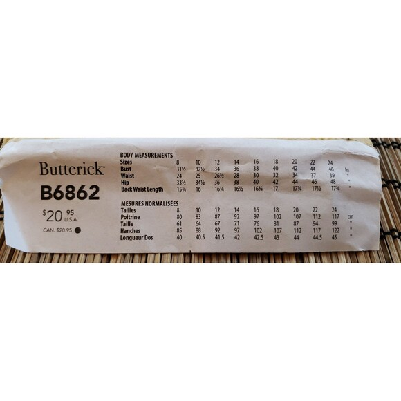 Misses Jacket Sewing Pattern Butterick B6862, Classic Blazer Structured Coat - Picture 4 of 5